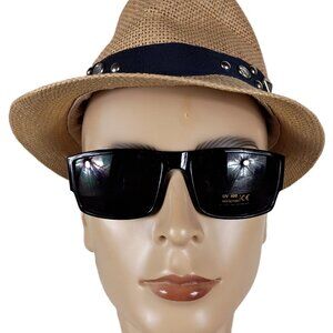 SHARKEYES BLACK RECTANGULAR  SUNGLASSES  NSPORT2